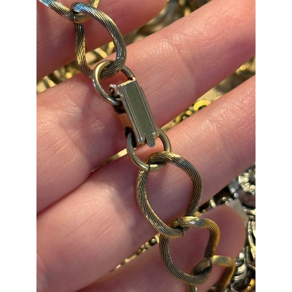 ART Vintage Designer Signed Chunky‎ Medallion Pendant Chain Necklace 60s/70s - Picture 6 of 6